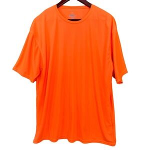 Zorrel Athlete Series Tshirt Adult 2XL Neon Orange Lightwt Syntrel Workout